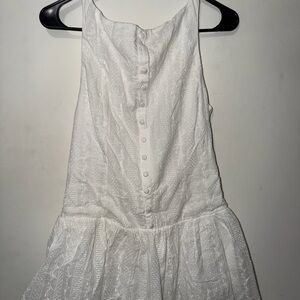 Princess Polly White Embroidered Mini Dress - PETITE